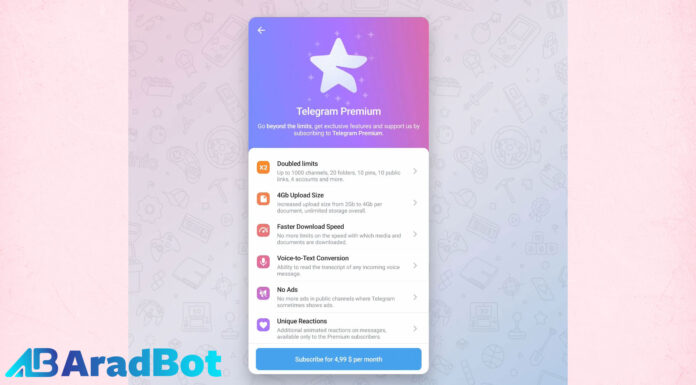 تلگرام پریمیوم در راه است… Telegram-Premium-is-coming
