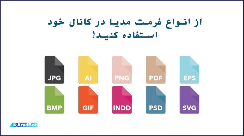 از انواع فرمت مدیا برای افزایش ممبر تلگرام استفاده کنید.