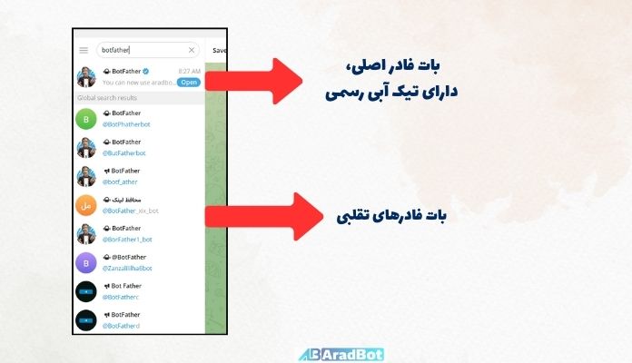 بات فادر اصلی و تقلبی