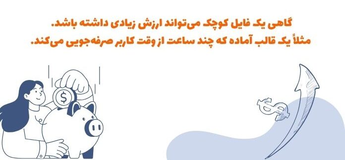 گاهی یک فایل کوچک می‌تواند ارزش زیادی داشته باشد؛ مثلاً یک قالب آماده که چند ساعت از وقت کاربر صرفه‌جویی می‌کند.