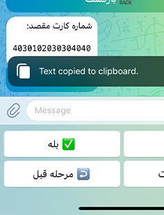 کپی کردن متن دستی در ربات