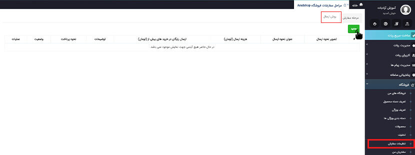 روش ارسال